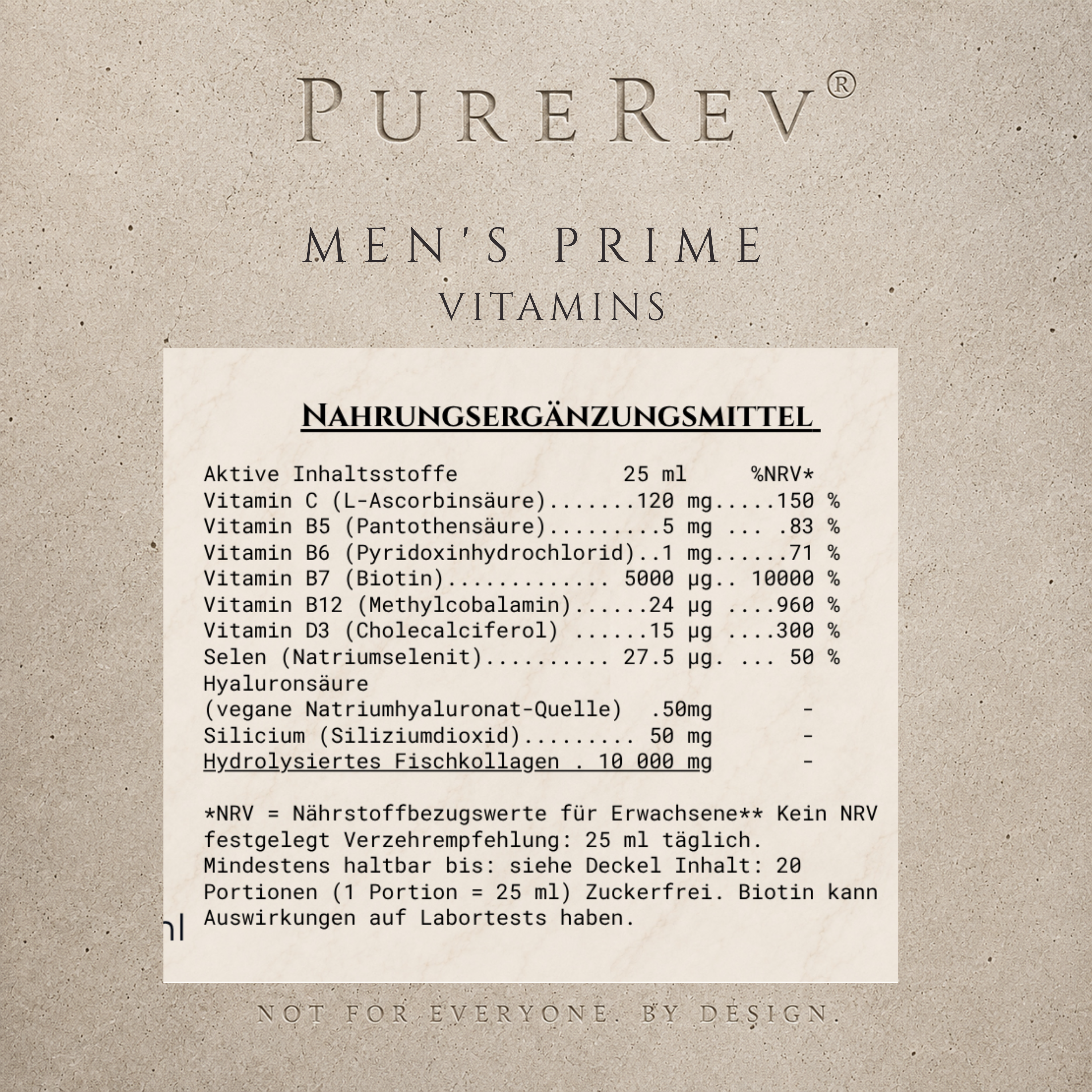 MEN'S PRIME VITAMINS