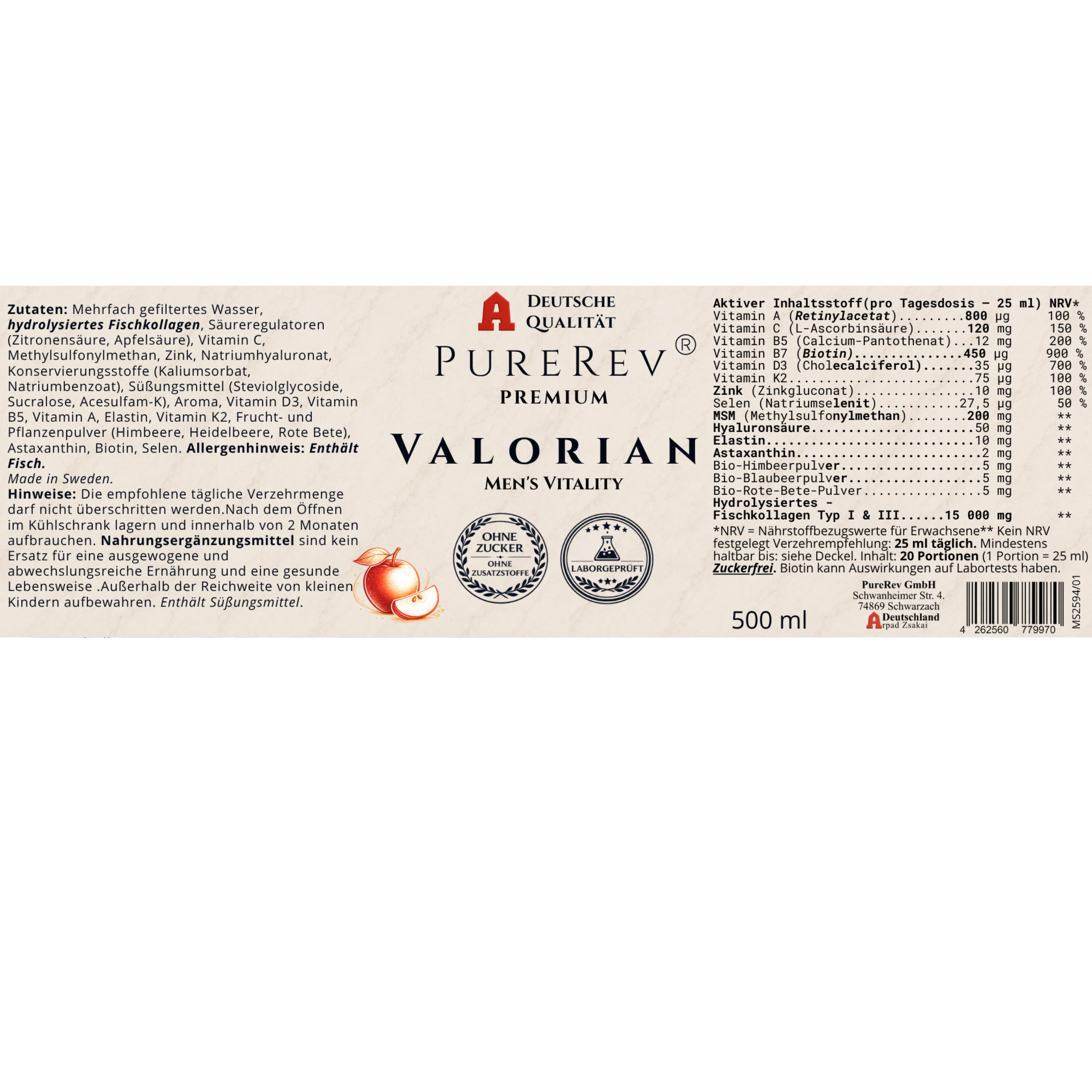 PUREREV® PREMIUM VALORIAN® MEN'S VITALITY