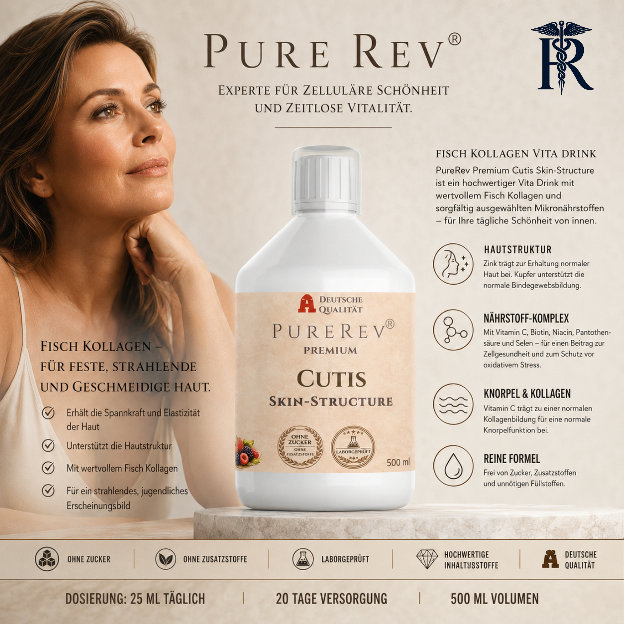 PURERev CUTIS Anti-Aging Kollagen Beauty Komplex