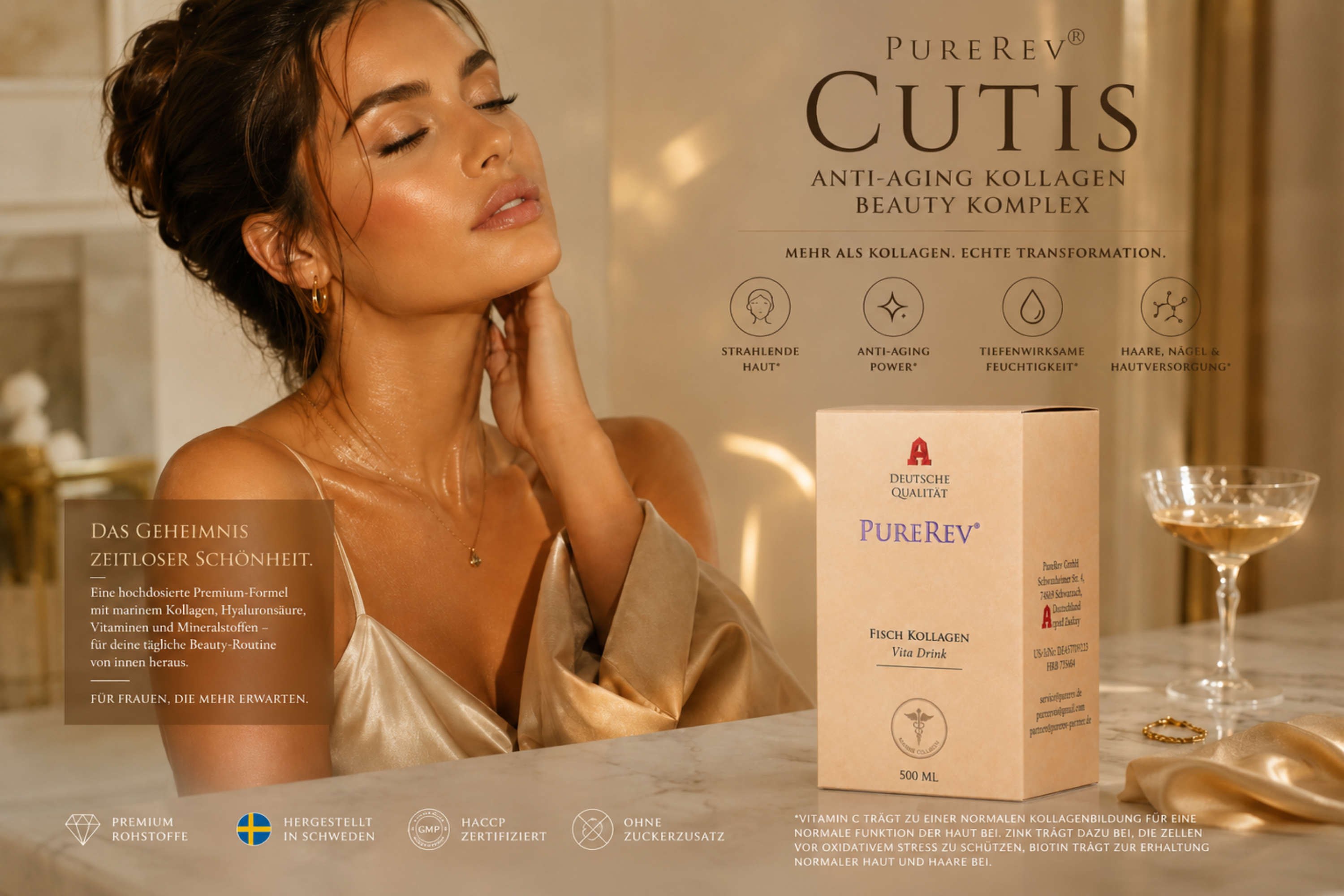 PURERev CUTIS Anti-Aging Kollagen Beauty Komplex