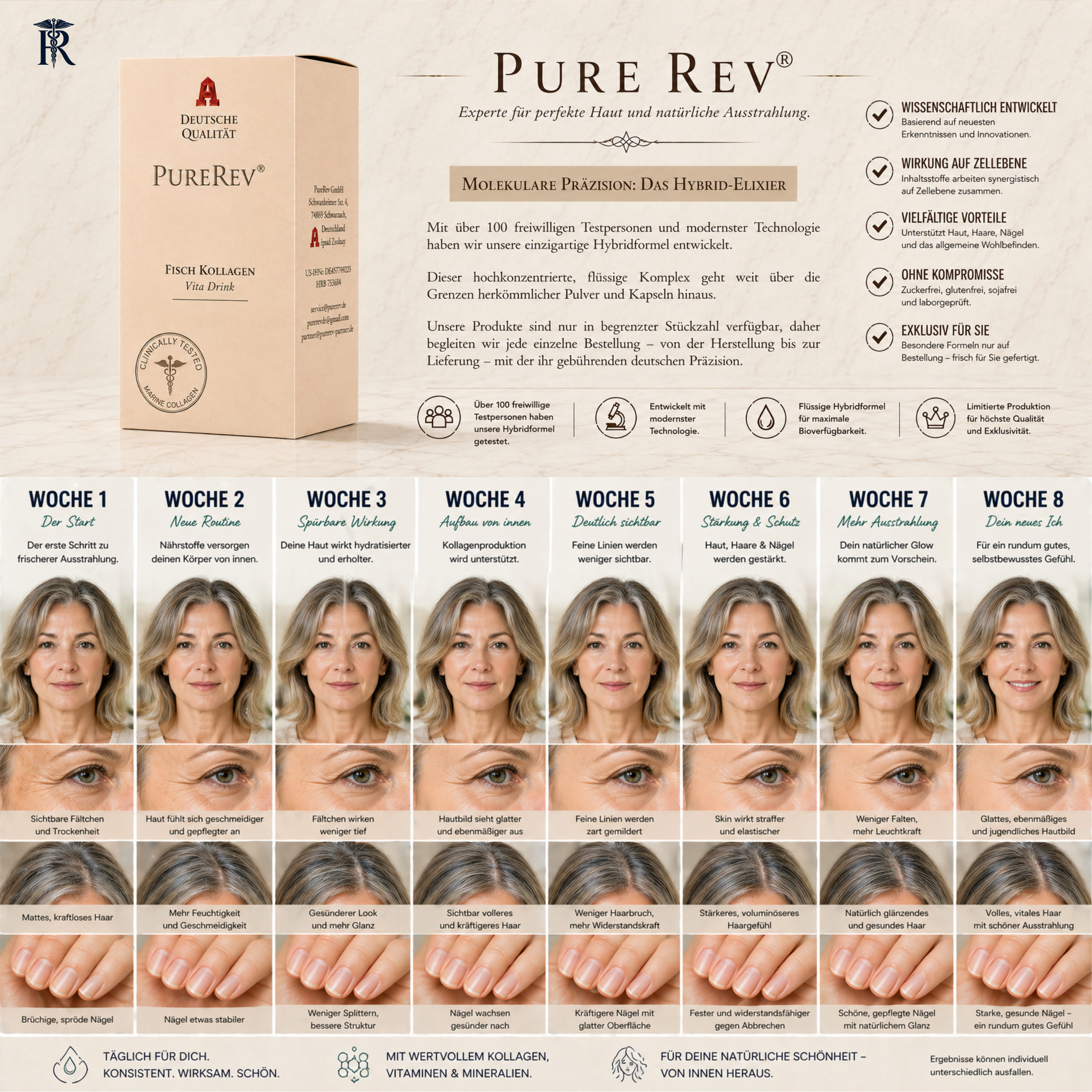 PURERev CUTIS Anti-Aging Kollagen Beauty Komplex
