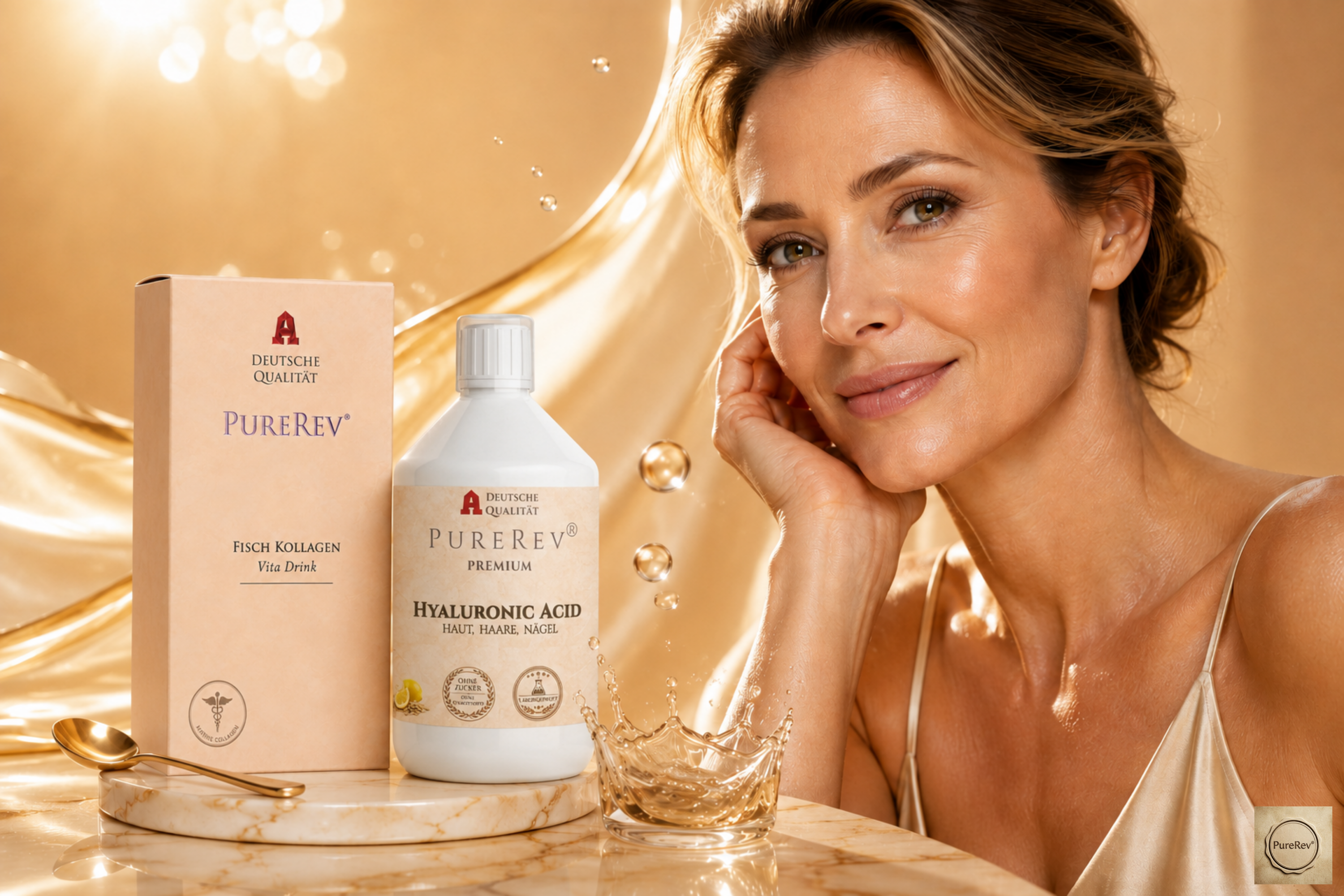 PURE REV® PREMIUM Hyaluronic Acid mit Vitamin C