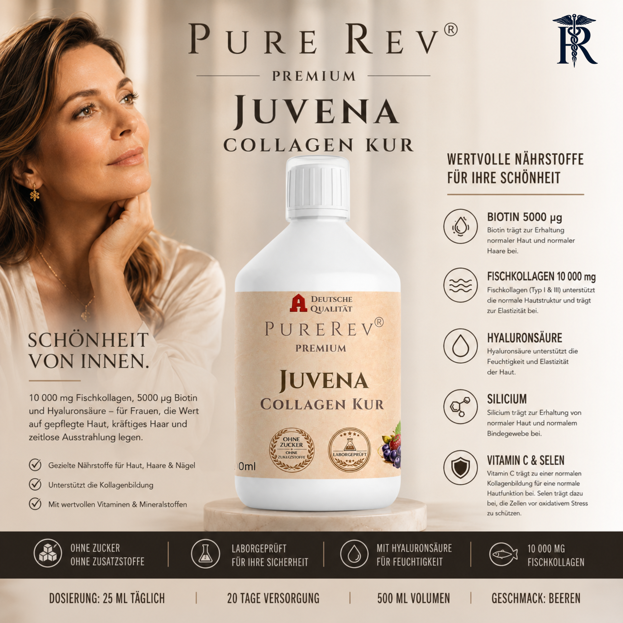 PureRev Juvena  Kollagen Kur Beauty Drink 500 ml