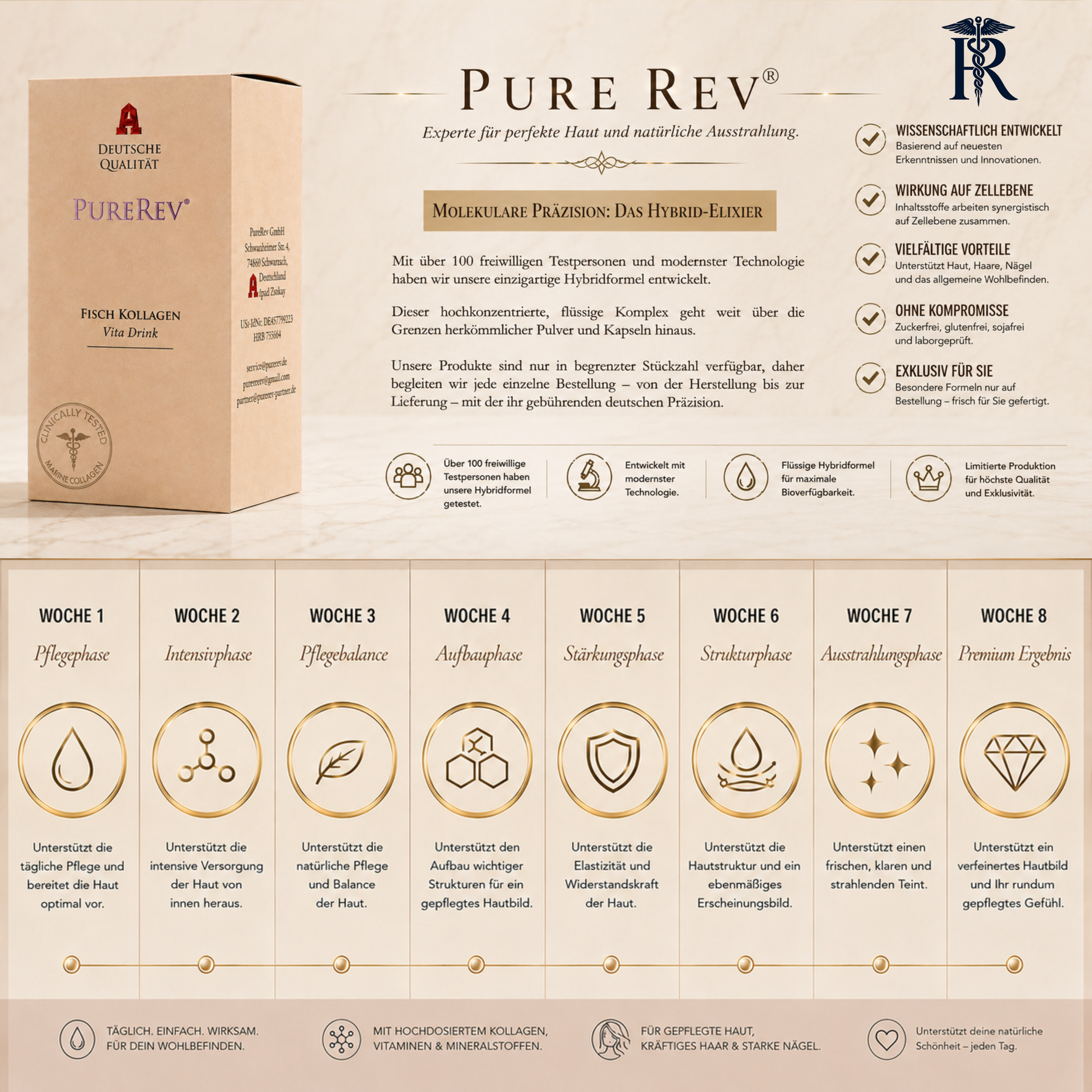 PureRev Juvena  Kollagen Kur Beauty Drink 500 ml