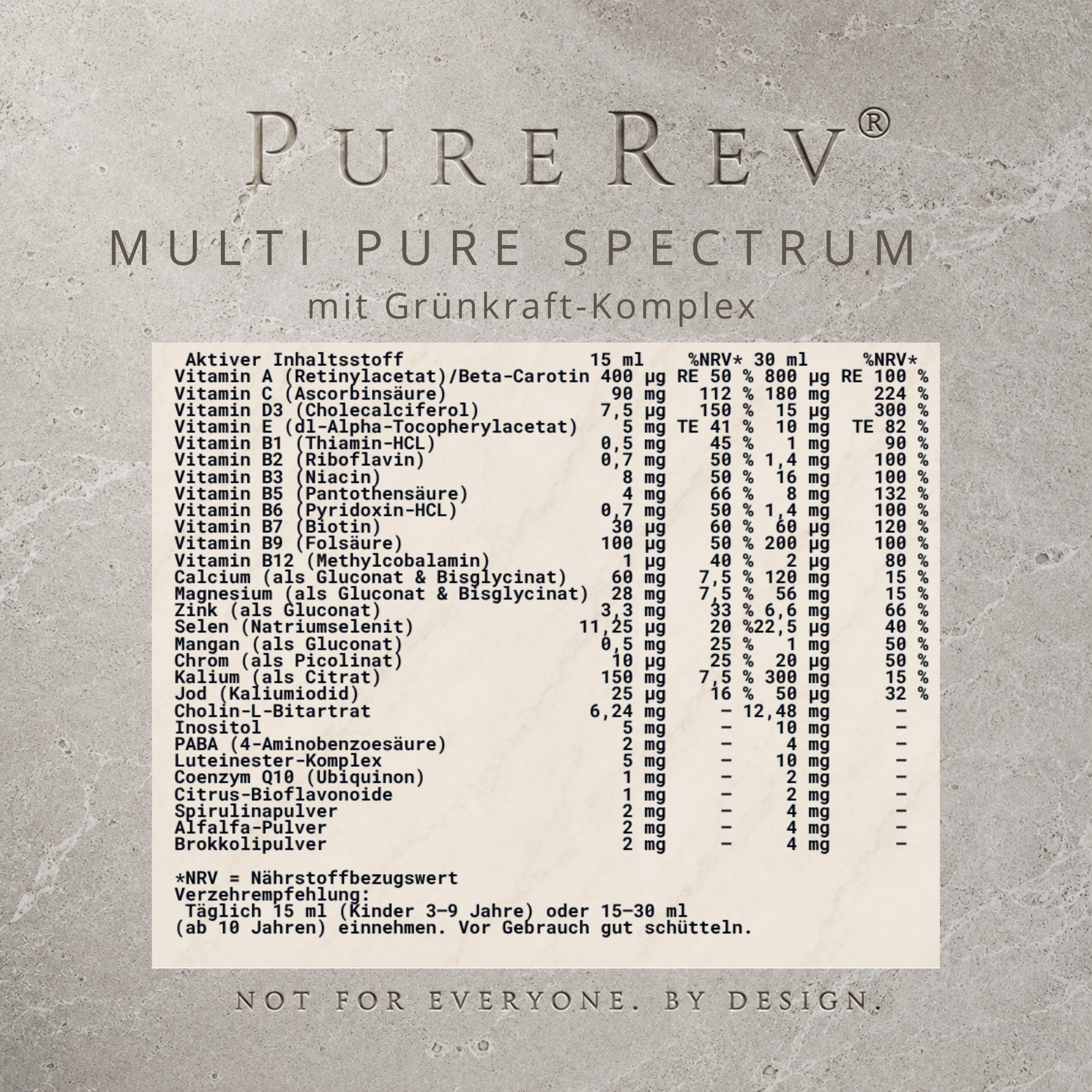MULTI PURE SPECTRUM mit Grünkraft-Komplex