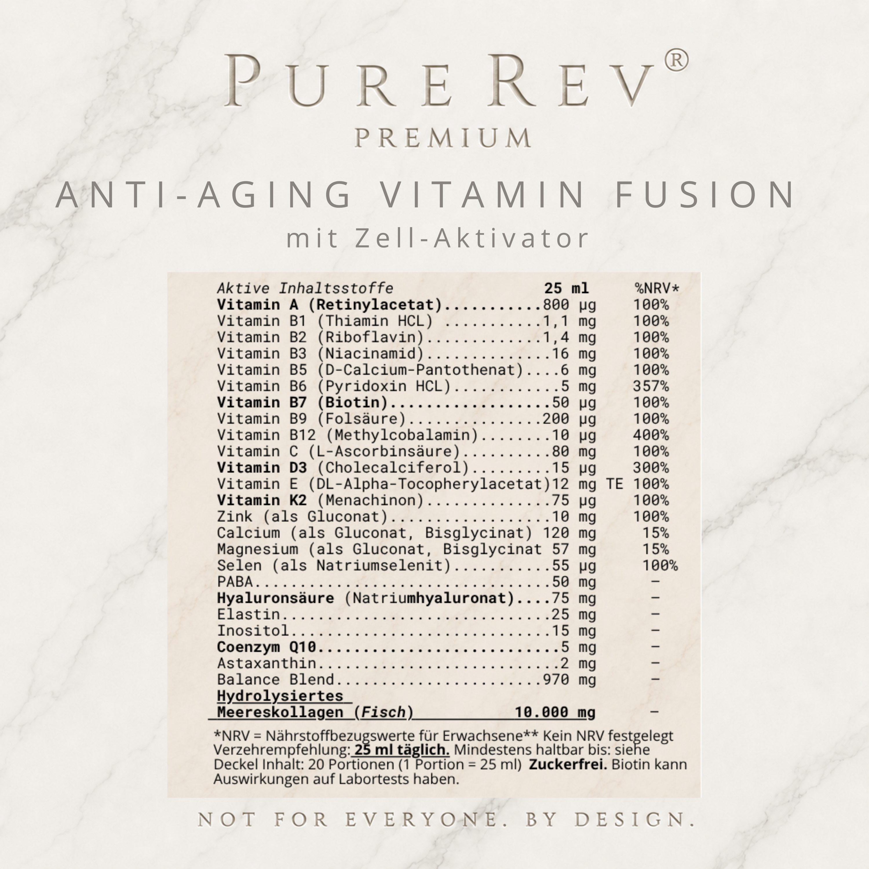 ANTI-AGING VITAMIN FUSION mit Zell-Aktivator&nbsp;