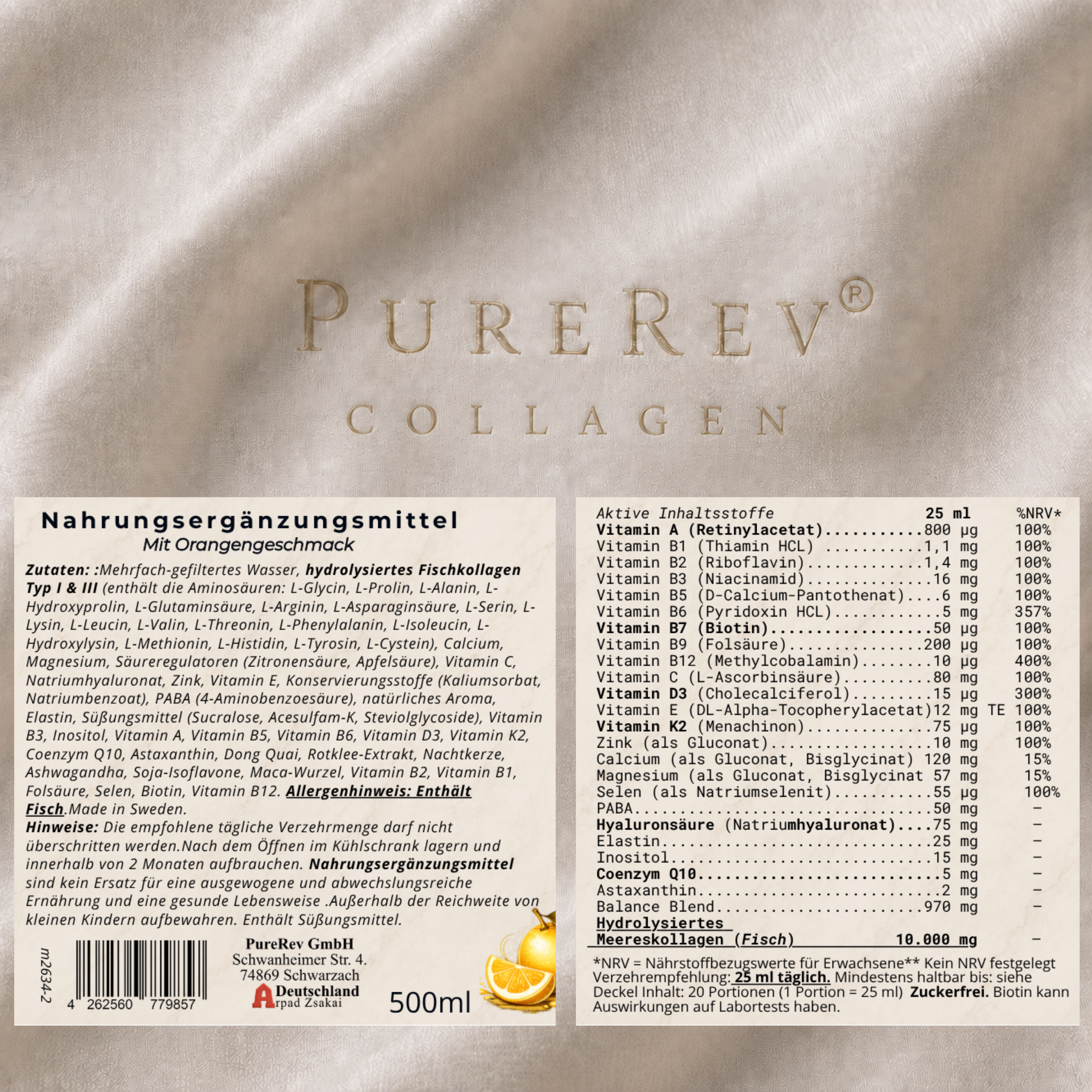 PureRev® Premium 10.000mg Collagen Bland
